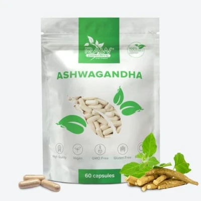 Image of RP Ashwagandha Extract 5:1 500mg 60 Vegetarian Cellulose Capsules