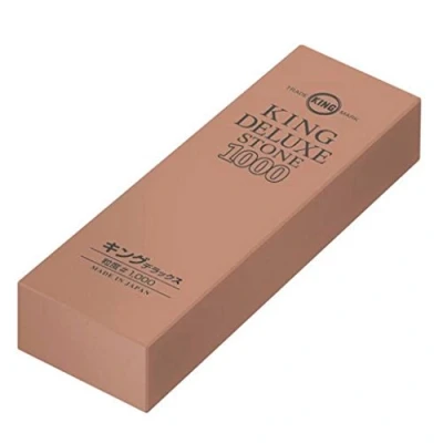 Image of Japanese Whetstone/Made in Japan/King Deluxe Medium Grain Sharpening Stone #1000
