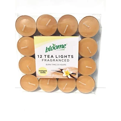 Image of bloome Fragranced Tea Light Candles Assorted 12pk (Indulgent Vanilla)