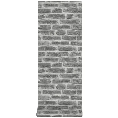 Image of Superfresco Easy Industry Brick Effect Black/Grey Paste The Wall Wallpaper
