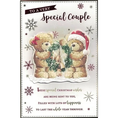 Image of Special Couple Christmas Card***Romantic***9 X 6 INCHES**1ST Class Post**AE3**