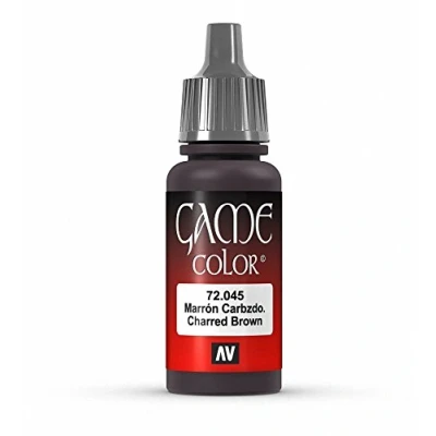 Image of Vallejo Game Color 17 ml Acrylic Paint Charred Brown