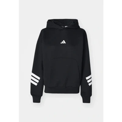 Image of adidas Sportswear Future Icons Three Stripes Hoodie, Women&#039;s, Size: XS, Black