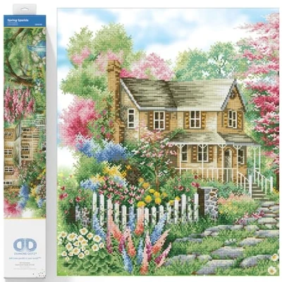 Image of DIAMOND DOTZ Painting Kit: Advanced, DD15, Canvas,Polyester, Spring Sparkle, 90cm x 61cm
