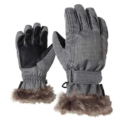 Image of Ziener LIM GIRLS Gloves Ski Gloves, Womens, glove junior, grey melange, 5