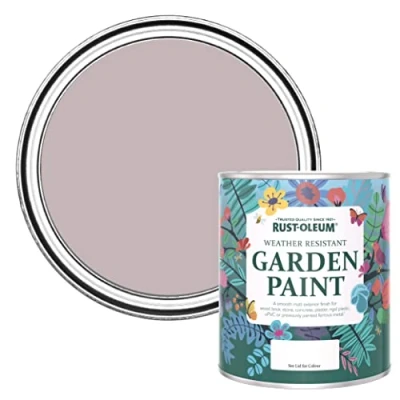 Image of Rust Oleum Purple Mould Resistant Garden Paint in Matt Finish Lilac Wine 750ml