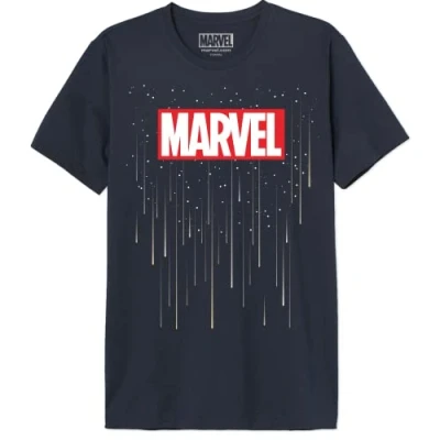 Image of Marvel Men&#039;s Memagagts008 T Shirt, Navy Blue, 3XL