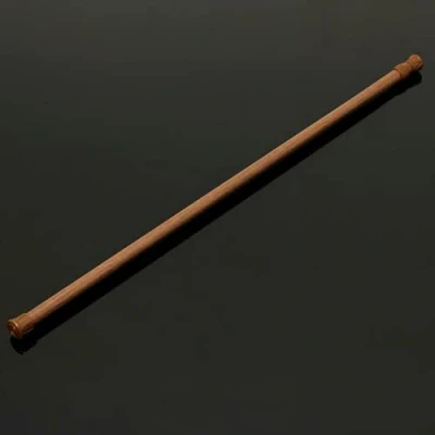 Image of ausuky Telescopic Net Voile Tension Curtain Rail Pole Rods Extendable Spring Loaded (Brown,50 80CM)