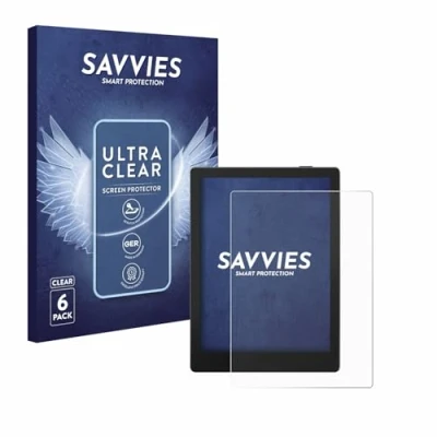 Image of Savvies 6 Pack Screen Protector compatible with Onyx Boox Go Protection Film Clear