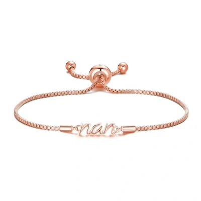 Image of Philip Jones Rose Gold Plated Nan Bracelet Created with Zircondia® Crystals