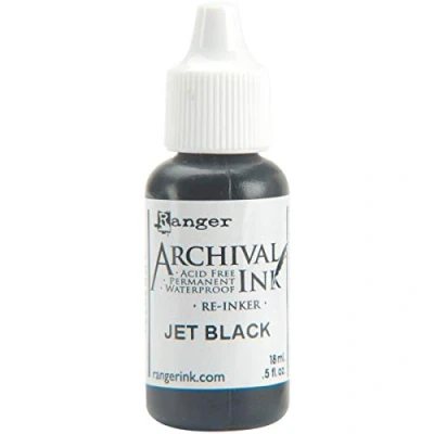 Image of Archival Pad Re Inker .5oz Jet Black