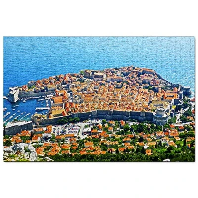 Image of Croatia Dubrovnik City Walls Jigsaw Puzzle for Adults 1000 Piece Wooden Travel Gift Souvenir
