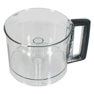 Image of SPARES2GO Mixing Bowl Compatible with Magimix CS5200 CS5200XL Food Processor (Clear Black Handle)