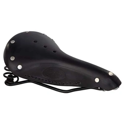 Image of Gusti Saddle Leather Walter G. Real Bike Vintage Retro City Black