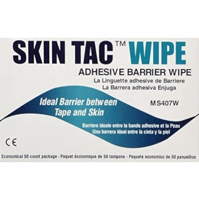 Image of Skin Tac MS 407W Adhesive Barrier Wipes, 50 Pieces