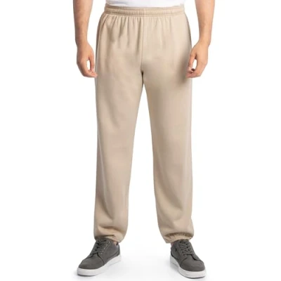Image of Fruit of the Loom Men&#039;s Eversoft Fleece Sweatpants Track Pants, Khaki Heather, XL