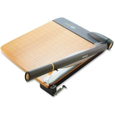 Image of Westcott 18&#039;&#039; TrimAir Anti Microbial Wood Guillotine Paper Cutter &amp; Trimmer, 30 Sheet (15108)