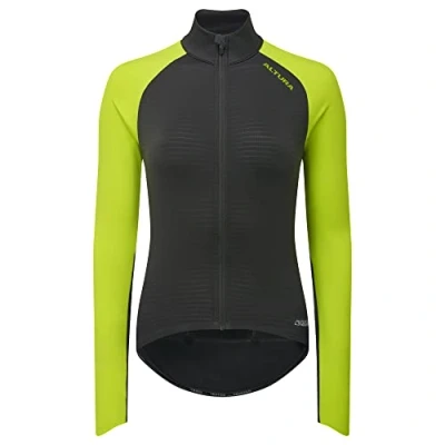 Image of Altura Icon Women&#039;s Long Sleeve Jersey: Breathable, Moisture Wicking Fabric, Thermal Insulation, Reflective Details, Three Rear Pockets, and Stylish Fitted Design