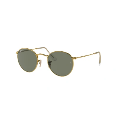 Image of Sunglasses Ray ban Rb3447 Round metal col. 001/58 Man Gold
