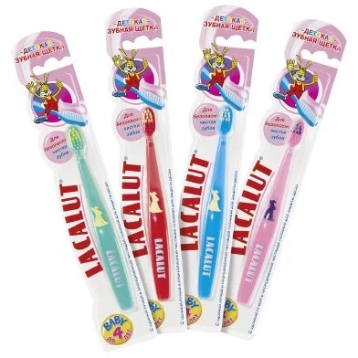 Image of Lacalut Baby Toothbrush for 0 4 Year olds, Blue