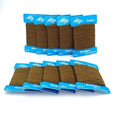 Image of Trimz Darning Wool, Brown, 10x20m