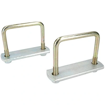 Image of 2 Pack M10 80mm x 75mm U Bolt N with Plates &amp; Nuts HIGH TENSILE
