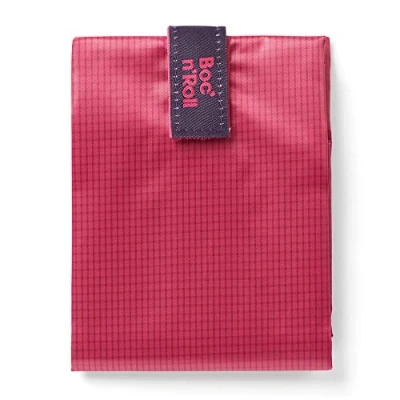 Image of Roll&#039;eat ® Reusable Sandwich Bag Container Eco Friendly Food and Washable Wrap Pink Color Boc&#039;n&#039;Roll Active