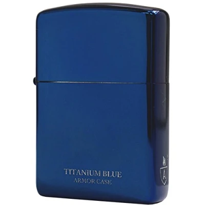 Image of ZIPPO Lighter Armor Titanium Coating Blue 16 BLTT