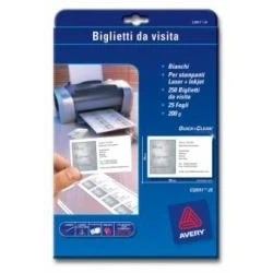 Image of Avery C32011 25 Business Cards Single Sided Matt (250 Cards)