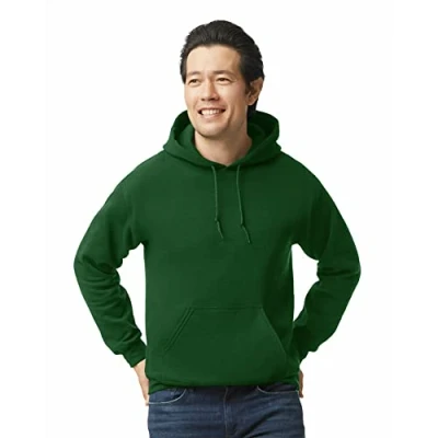 Image of Gildan Men&#039;s Fleece Hooded Sweatshirt, Style G18500 Forest Green, S