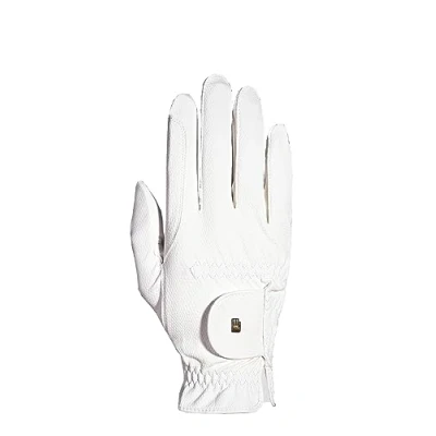 Image of Roeckl Sports equestrian gloves ROECK GRIP JUNIOR, kids&amp;youngst. summer riding glove, white 4