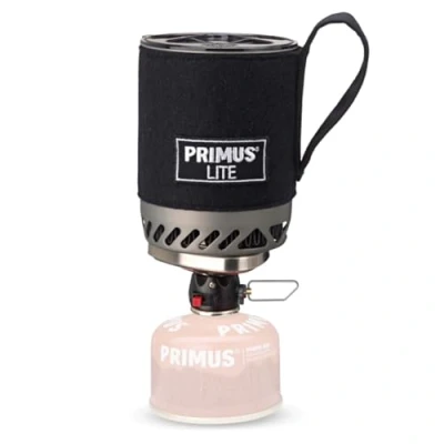 Image of Primus Portable Gas Stove Camping Lite System Lightweight 350g Backpacking with 0.5L pot 1500W Built in Ignitor Camp Made Europe