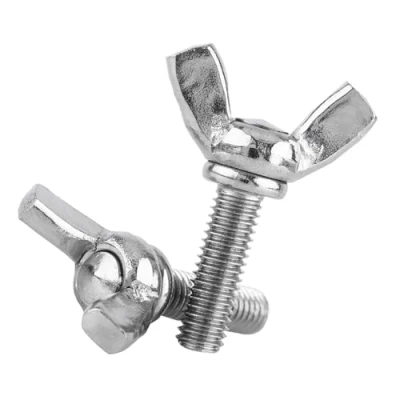 Image of 5PCS/Bag M5 Wing Screw 304 Stainless Steel Machine 12mm, 16mm, 20mm, 40mm Butterfly Fastener Repair Tool Screws Assortment Kit(M5*12mm)