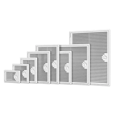 Image of White Ventilation Access Panels/Air Vent Grille/Revision Door Service Flaps (250mm x 250mm / 9.84&quot; 9.84&quot;)