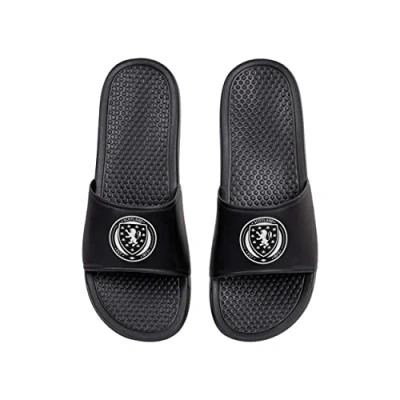 Image of FOCO International Football Scotland Fan Summer Shower Pool Sliders Mens Size 6/7