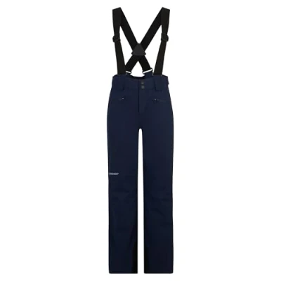 Image of Ziener Children&#039;s AXI Ski Trousers/Snow Trousers Waterproof Straps PFC Free Dark Navy 104