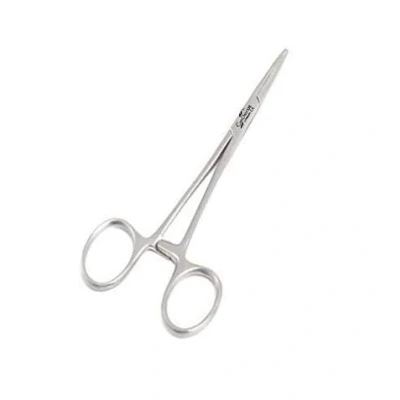 Image of Comdent Mosquito Hemostat Forceps, 12.5cm, Straight/Curved, Stainless Steel Dog Cat Pet Scissors Ear Hair Clamp Fishing Tools (Straight 12.5cm)