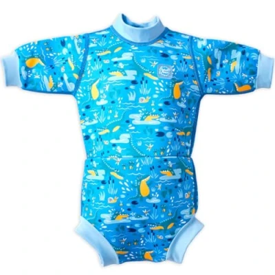 Image of Splash About Happy Nappy Wetsuit Crocodile Swamp, 3 8 Months