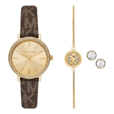 Image of Michael Kors MKO9001SET Ladies Addyson Watch and Jewellery Gift Set