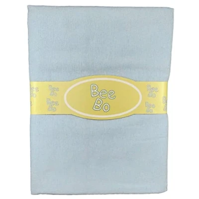 Image of Baby Flat Sheets x 2 Flannelette Moses Basket pram Crib Blue