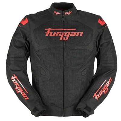 Image of Furygan Men&#039;s Atom Vented EVO Jacket, Black red, L