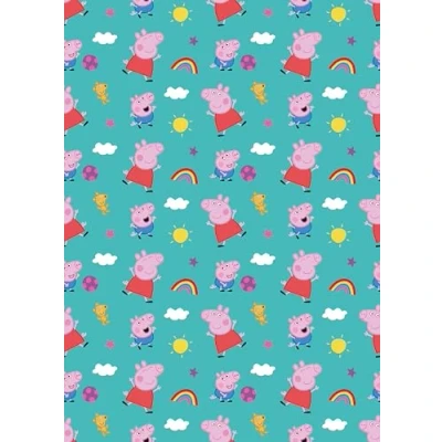 Image of PEPPA PIG WRAPPING PAPER 2M ROLL WRAP BIRTHDAY GIFT