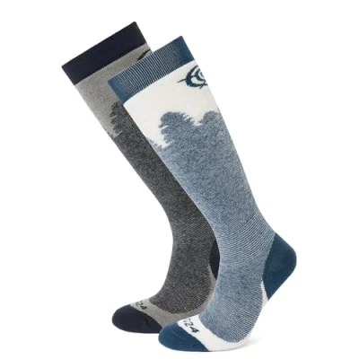 Image of TOG24 Aprica Womens Padded Ski Socks with Heavy Cushioning Around The Whole Sock. Cushioned Sock Non Slip Grip Cuffs, Re Inforced Toe &amp; Heel, Flat Seam Plus Elastic Arch Ankle Support