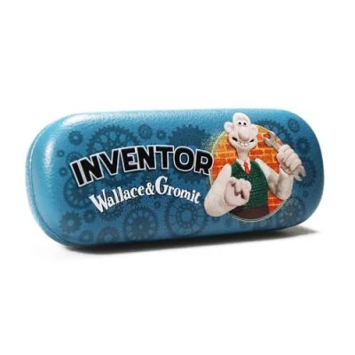 Image of Half Moon Bay Unisex Kid&#039;s Wallace and Gromit Glasses Case, Blue, One Size