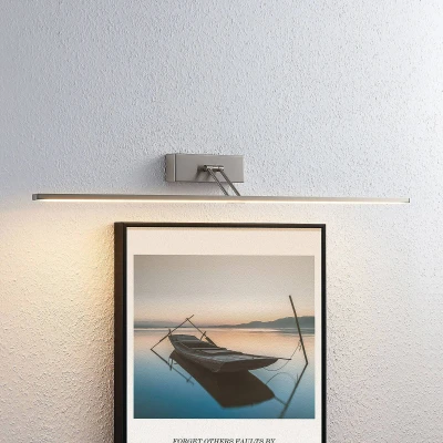 Image of Lucande Thibaud LED picture light, nickel, 35.4 cm