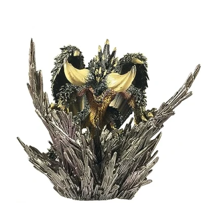 Image of Monster Hunter Figure Velkhana Nergigante Silver Rathalos Dragon Model Ornaments PVC Statue