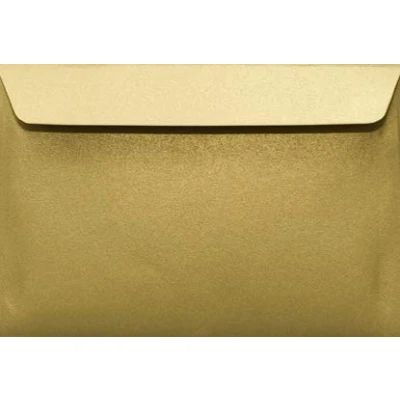 Image of Netuno 25 Gold Pearlescent envelopes DIN C6 114x162mm 4.49x6.39 inches 110gsm Sirio Pearl Aurum gummed Square Flap no Window for Wedding Invitations Birthday Greeting Cards menu Christmas vouchers