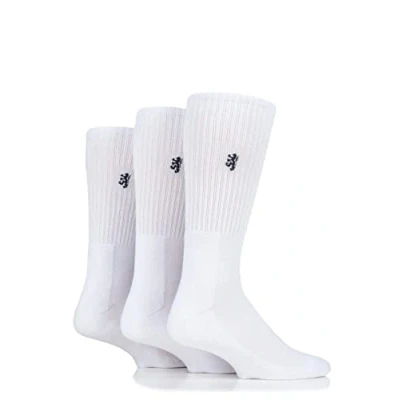 Image of Pringle Mens Bamboo Cushioned Sports Socks Exclusive To SockShop Pack of 3 White 7 11