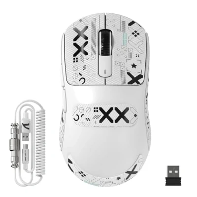 Image of MAMBASNAKE ATTACK SHARK X3MAX 49g SUPERLIGHT Mouse, PixArt PAW3950 Gaming Sensor, 6 Adjustable DPI Up to 420000, BT/2.4G Wireless/Wired 100M Clicks Optical Microswitches, for PC/PS5/Mac