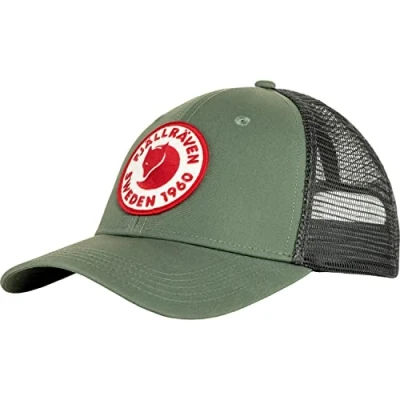 Image of Fjallraven 78138 614 1960 Logo Långtradarkeps Hat Unisex Patina Green Size S/M